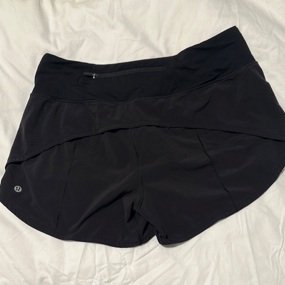 lululemon athletica Women's Sleek Black Athletic Shorts